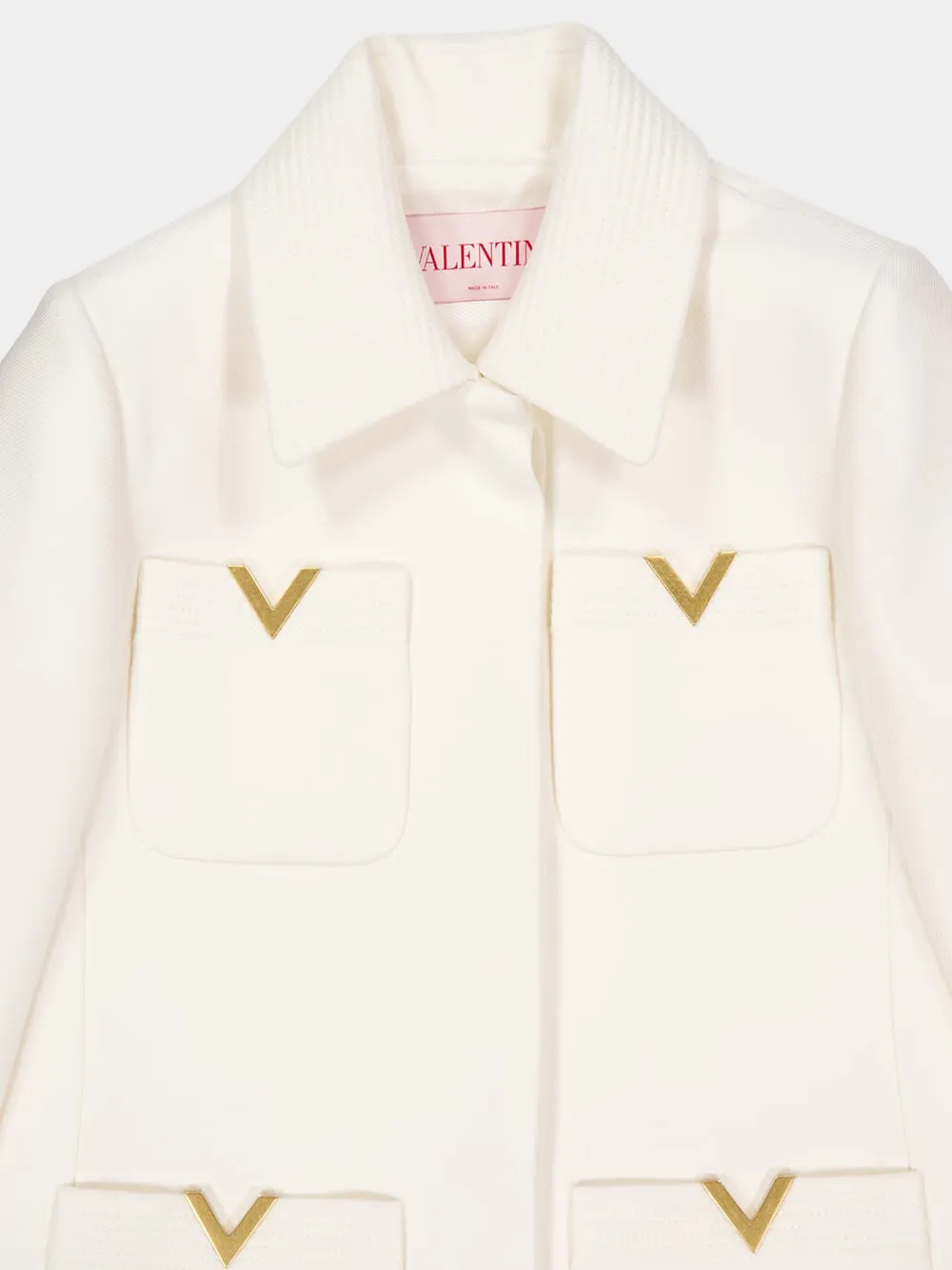 Ivory Drill Double Coat sold by Fashion Clinic product image thumbnail 5