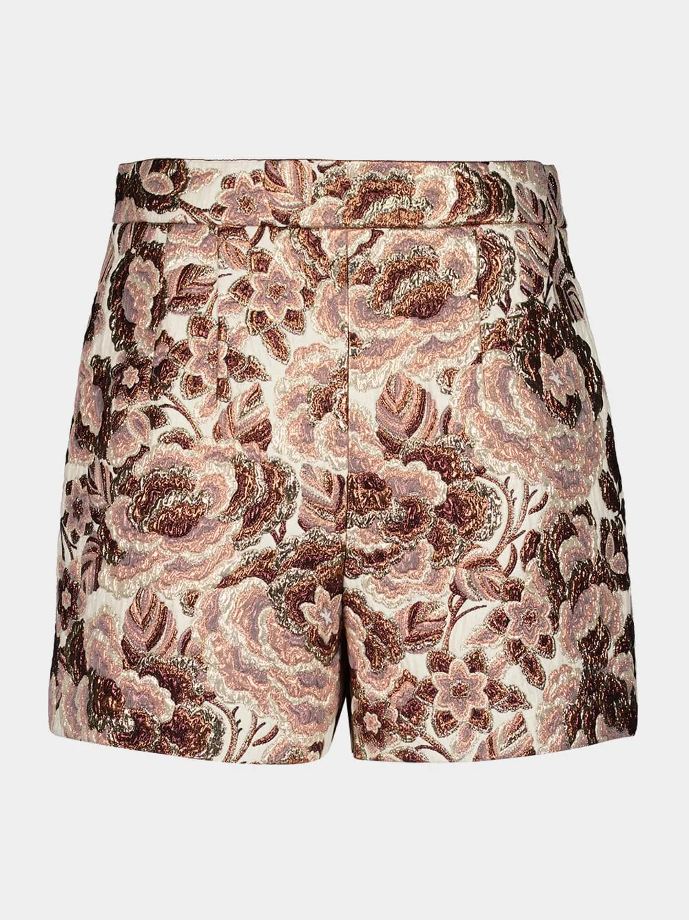 Rose Lurex Matelassé Shorts sold by Fashion Clinic