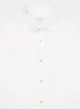 White Regular Fit Linen Button-Up Shirt sold by Fashion Clinic