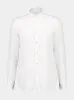 White Regular Fit Linen Button-Up Shirt sold by Fashion Clinic