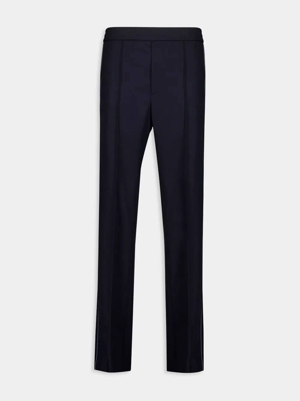 Dark Blue Wool Twill Pant sold by Fashion Clinic