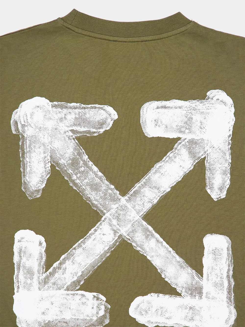 Green Arrow Spray Cotton Slim Fit T-Shirt sold by Fashion Clinic product image thumbnail 4