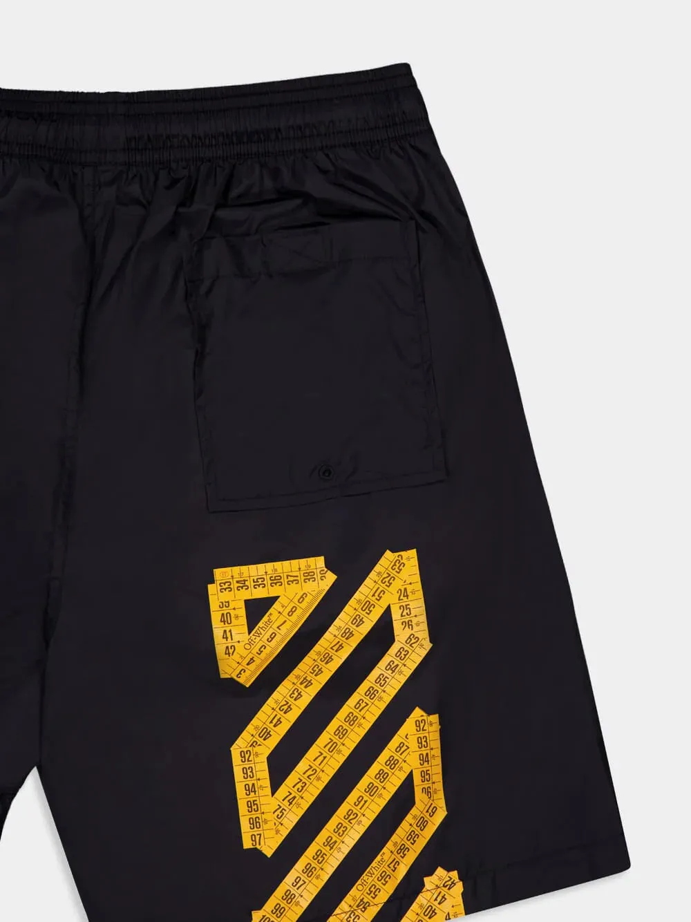 Black Tape-Detail Swim Shorts sold by Fashion Clinic product image thumbnail 4