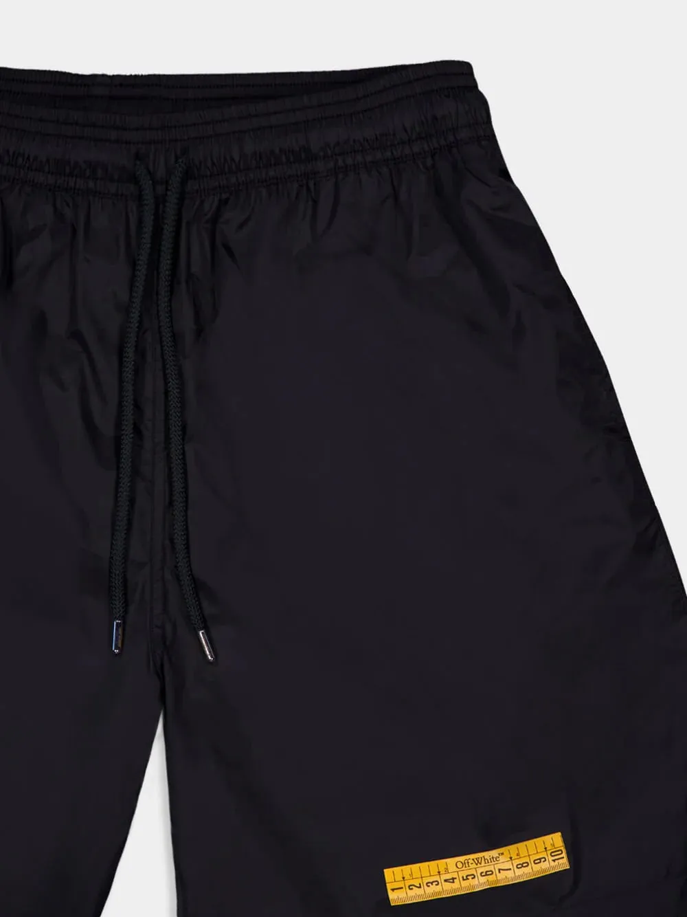 Black Tape-Detail Swim Shorts sold by Fashion Clinic product image thumbnail 3