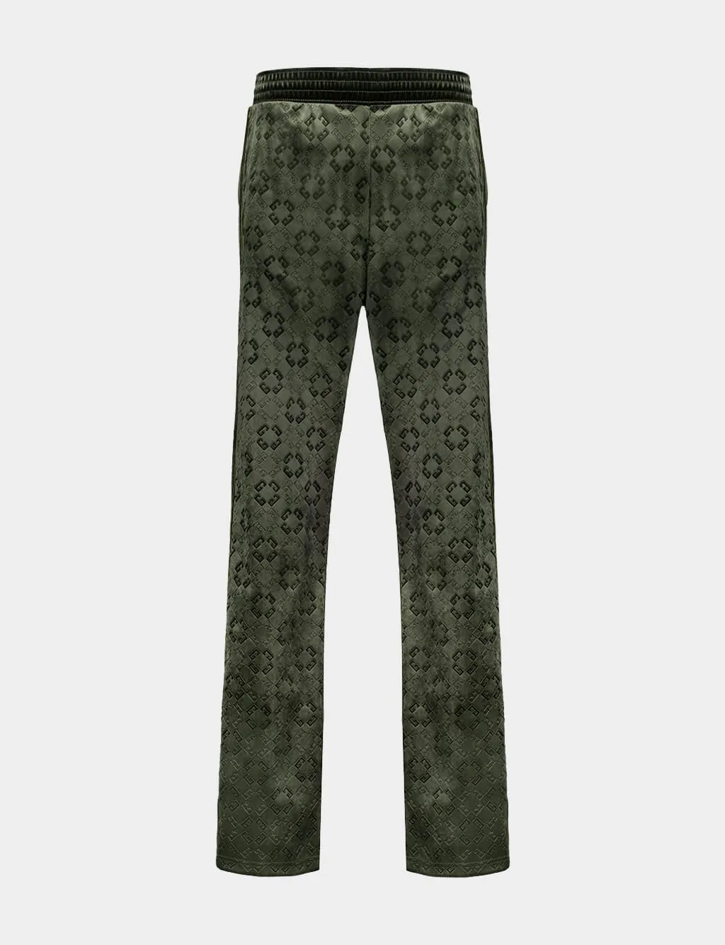 Green Monogram Velvet Jogger Pants sold by Fashion Clinic product image thumbnail 2