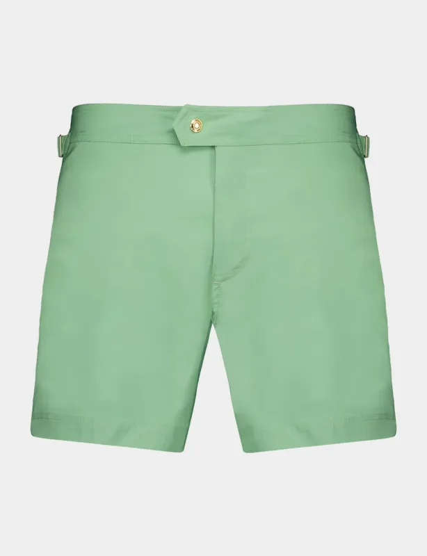 Pistachio Nylon Swim Shorts made by Tom Ford