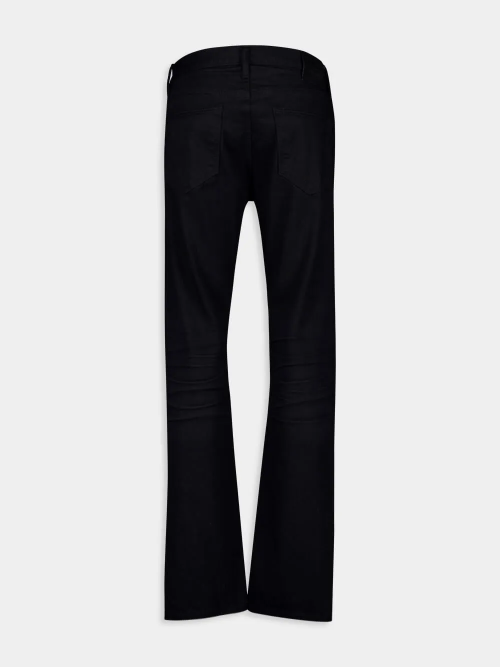 Black Jeans Straight Fit Stretch sold by Fashion Clinic product image thumbnail 4