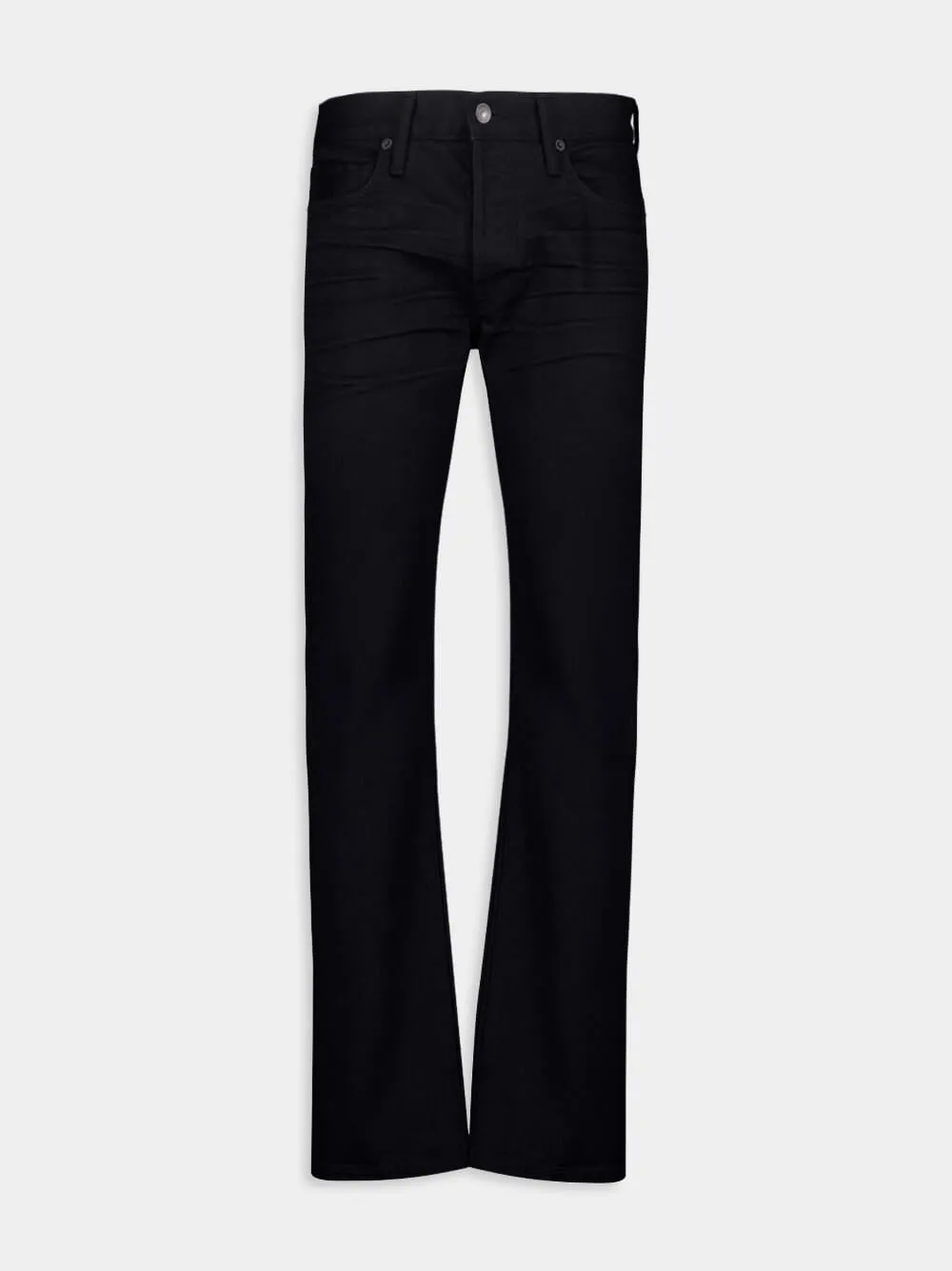 Black Jeans Straight Fit Stretch sold by Fashion Clinic product image thumbnail 2