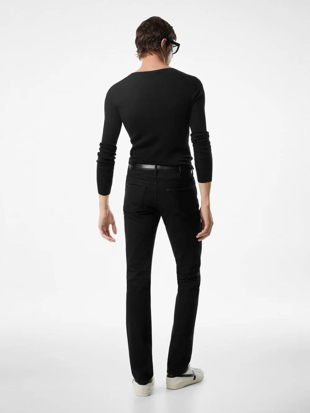 Black Jeans Straight Fit Stretch sold by Fashion Clinic product image thumbnail 3