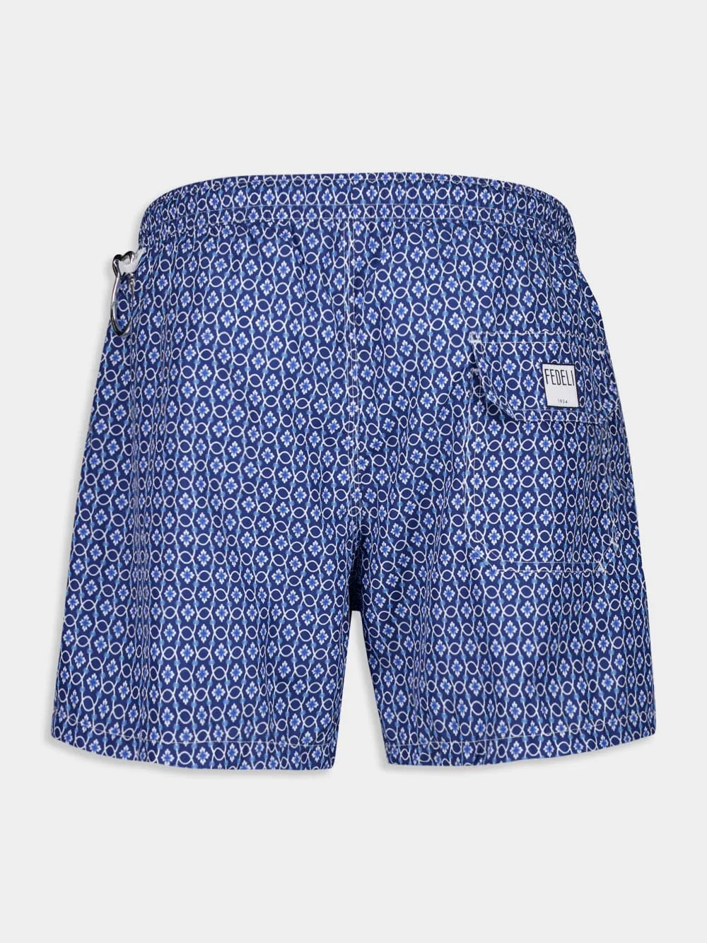 Blue Madeira Vintage Pattern Sustainable Swim Trunk sold by Fashion Clinic product image thumbnail 2