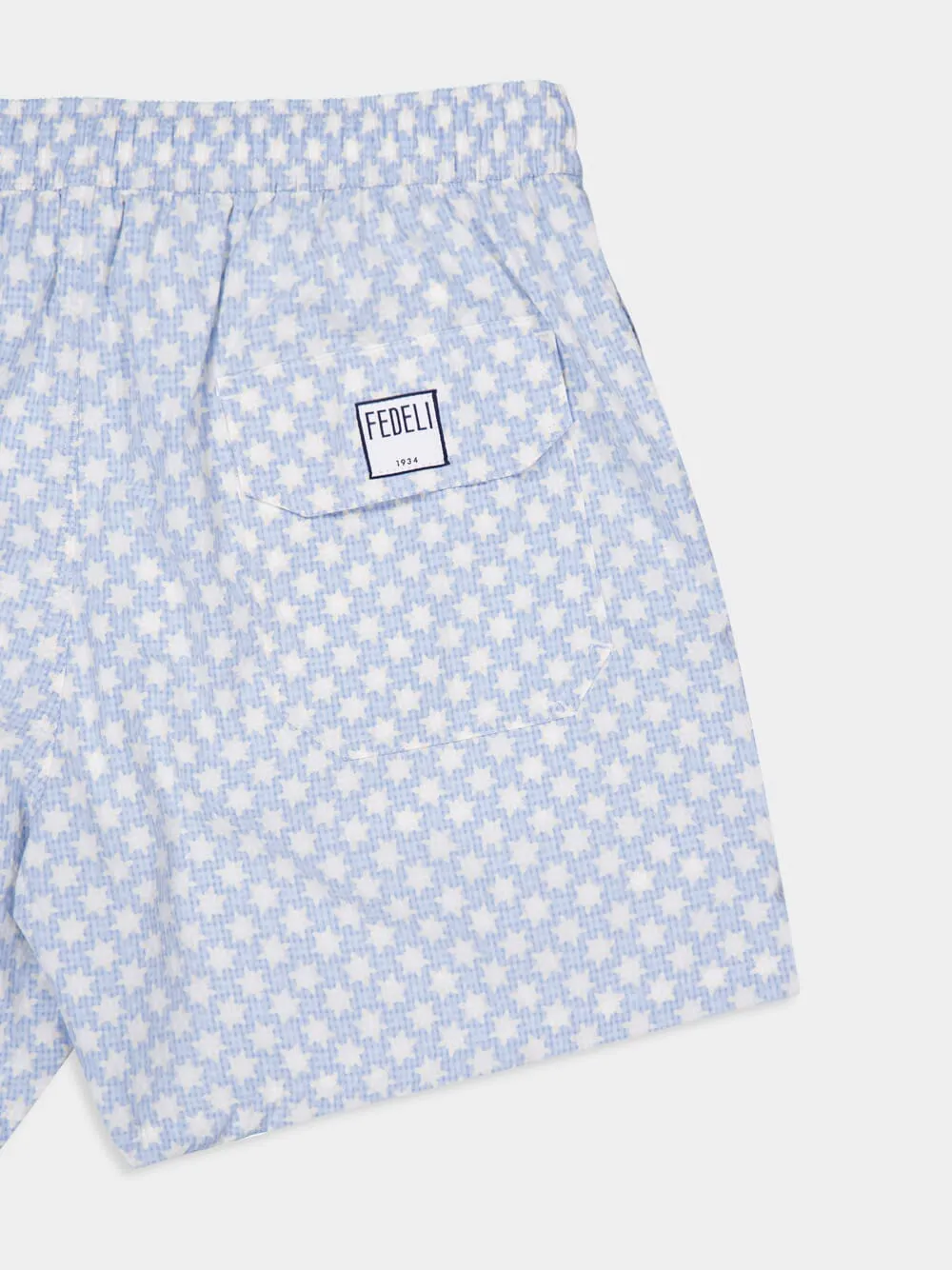 Blue Madeira Sakar Stamp Woven Swim Shorts sold by Fashion Clinic product image thumbnail 5