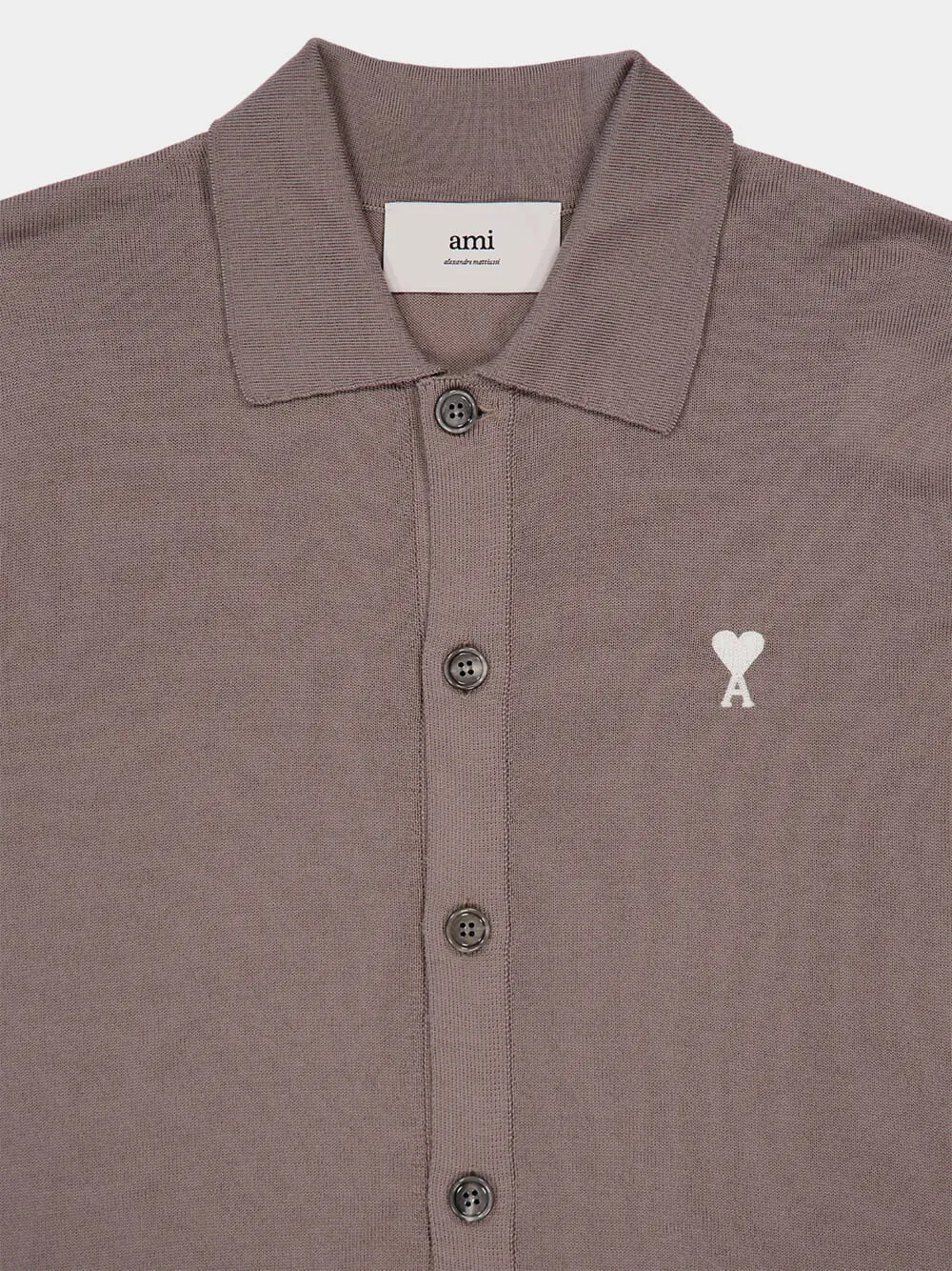 Taupe Buttoned Merino Wool Cardigan sold by Fashion Clinic product image thumbnail 3