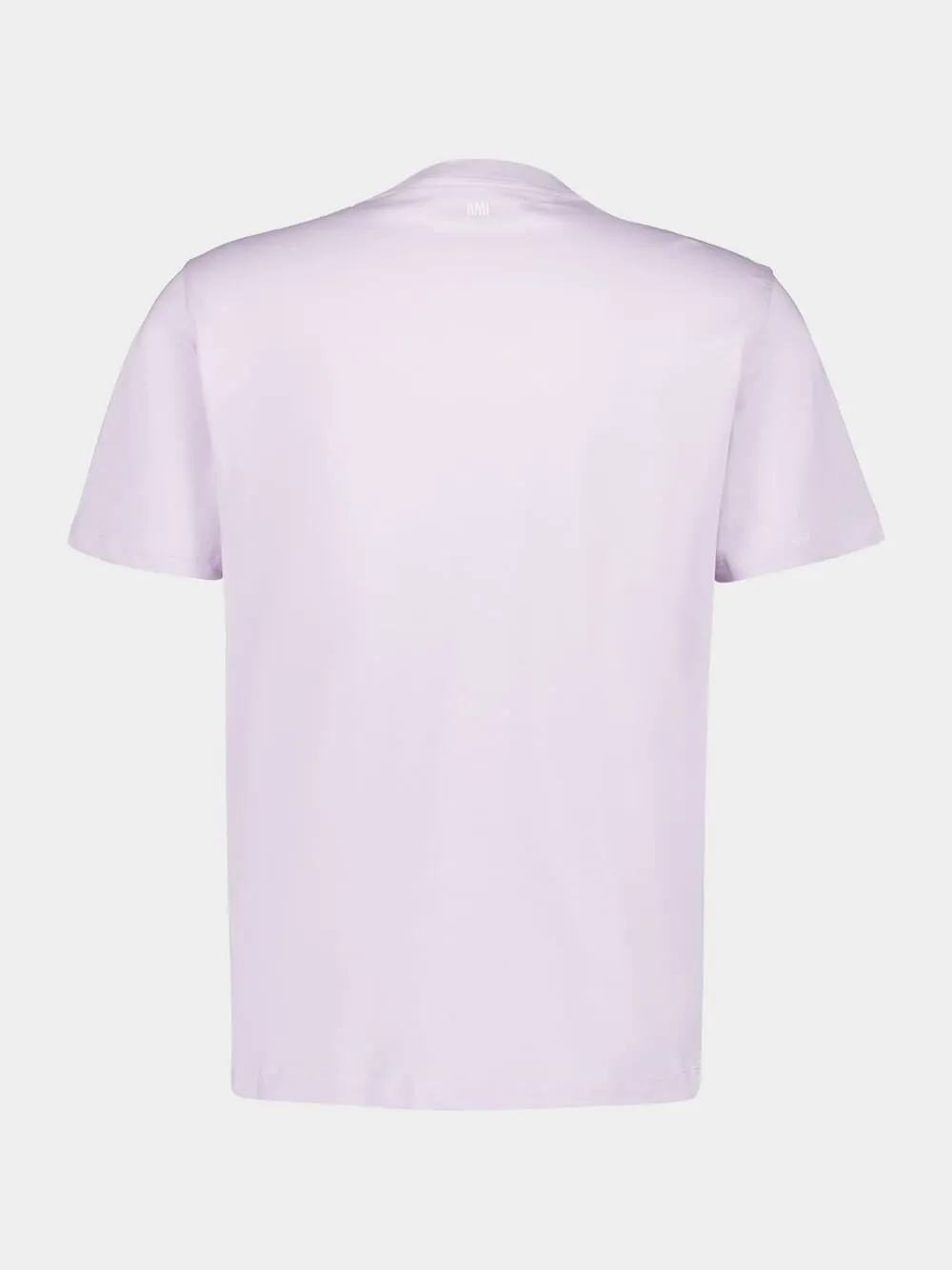 Lilac Cotton T-Shirt with Heart Embroidery sold by Fashion Clinic product image thumbnail 3