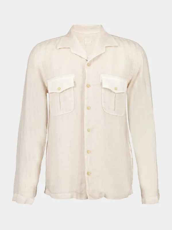Safari Soft Fade Linen Shirt with Pockets sold by Fashion Clinic
