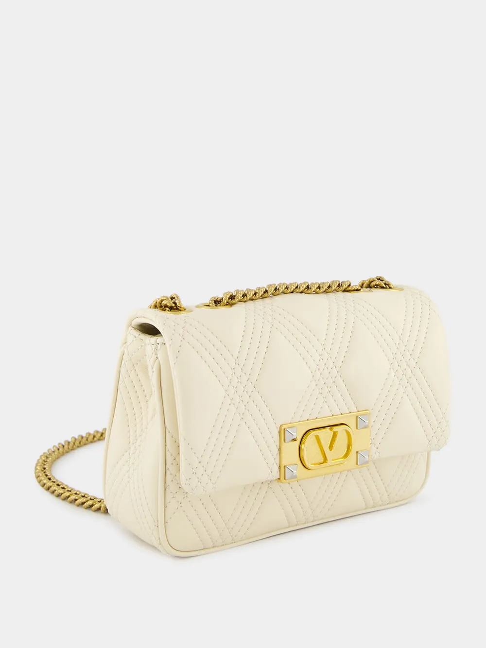 Ivory Quiltie 67 Small Shoulder Bag sold by Fashion Clinic product image thumbnail 3