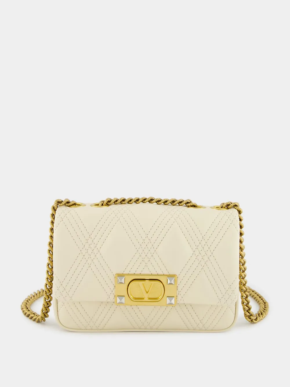 Ivory Quiltie 67 Small Shoulder Bag sold by Fashion Clinic