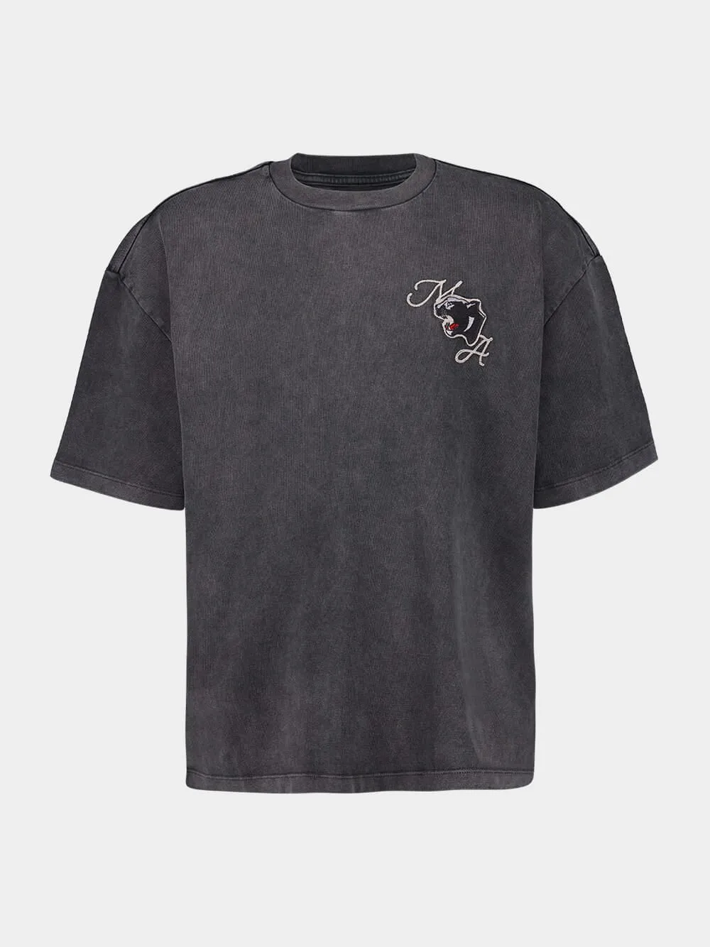 Anthracite Grey Logo Embroidered T-Shirt sold by Fashion Clinic