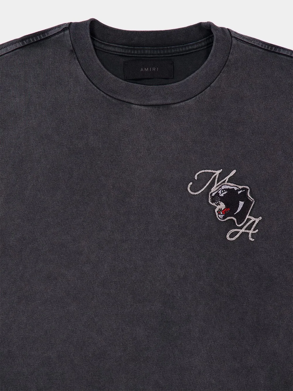 Anthracite Grey Logo Embroidered T-Shirt sold by Fashion Clinic product image thumbnail 3
