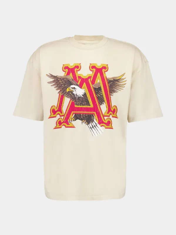 Vintage MA Eagle Oversized T-Shirt in Alabaster made by AMIRI