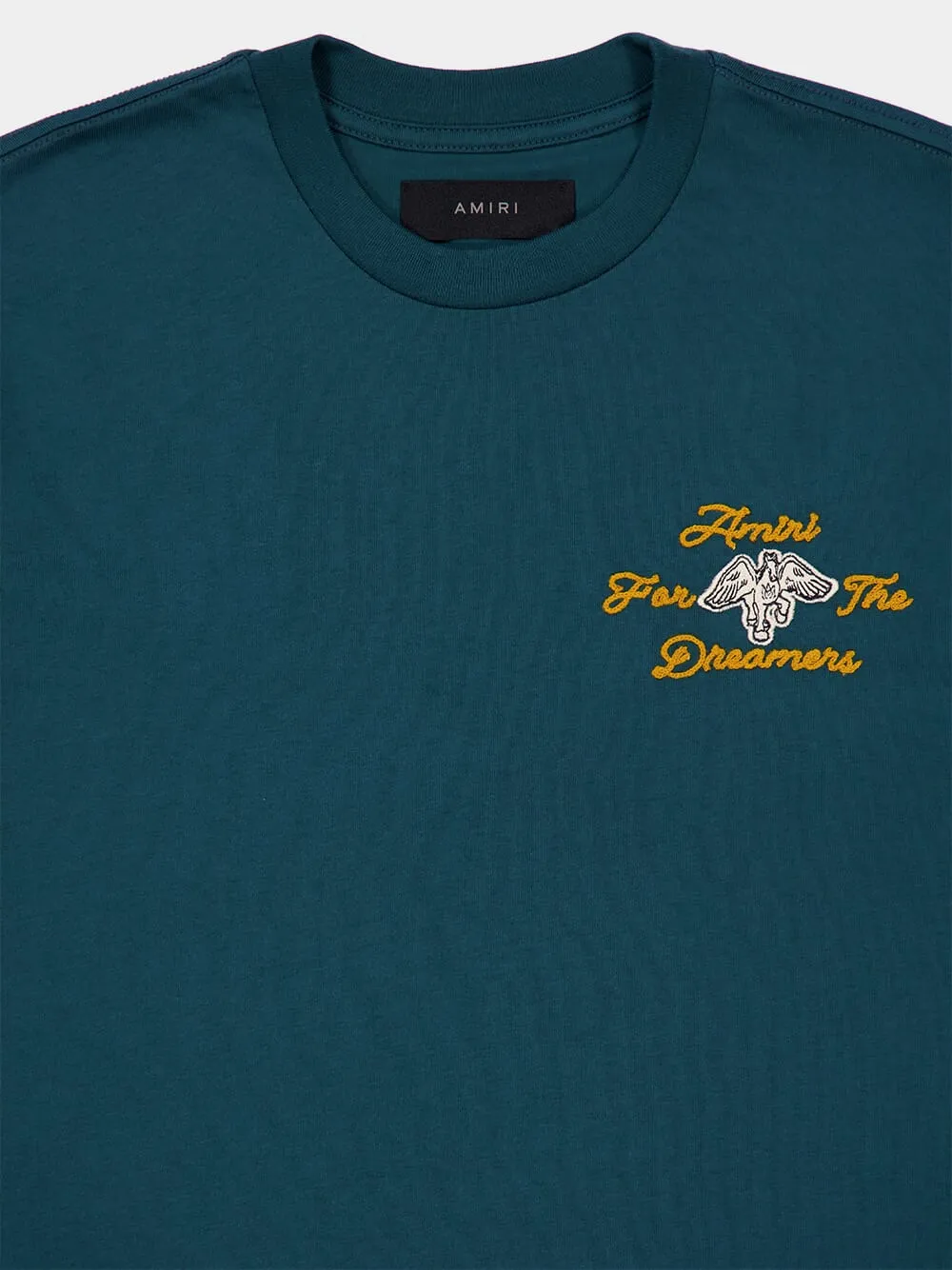 Evergreen Embroidered Dreamers Cotton T-Shirt sold by Fashion Clinic product image thumbnail 3