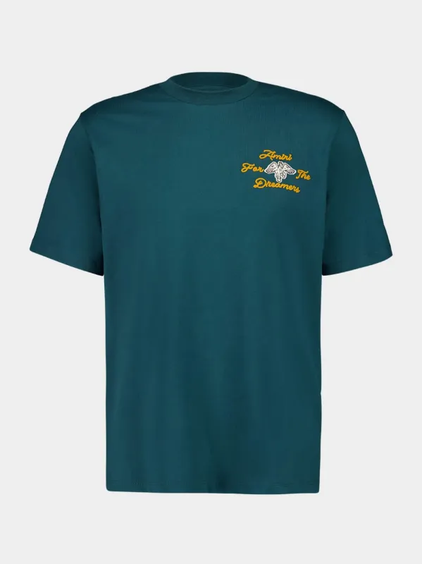 Evergreen Embroidered Dreamers Cotton T-Shirt sold by Fashion Clinic