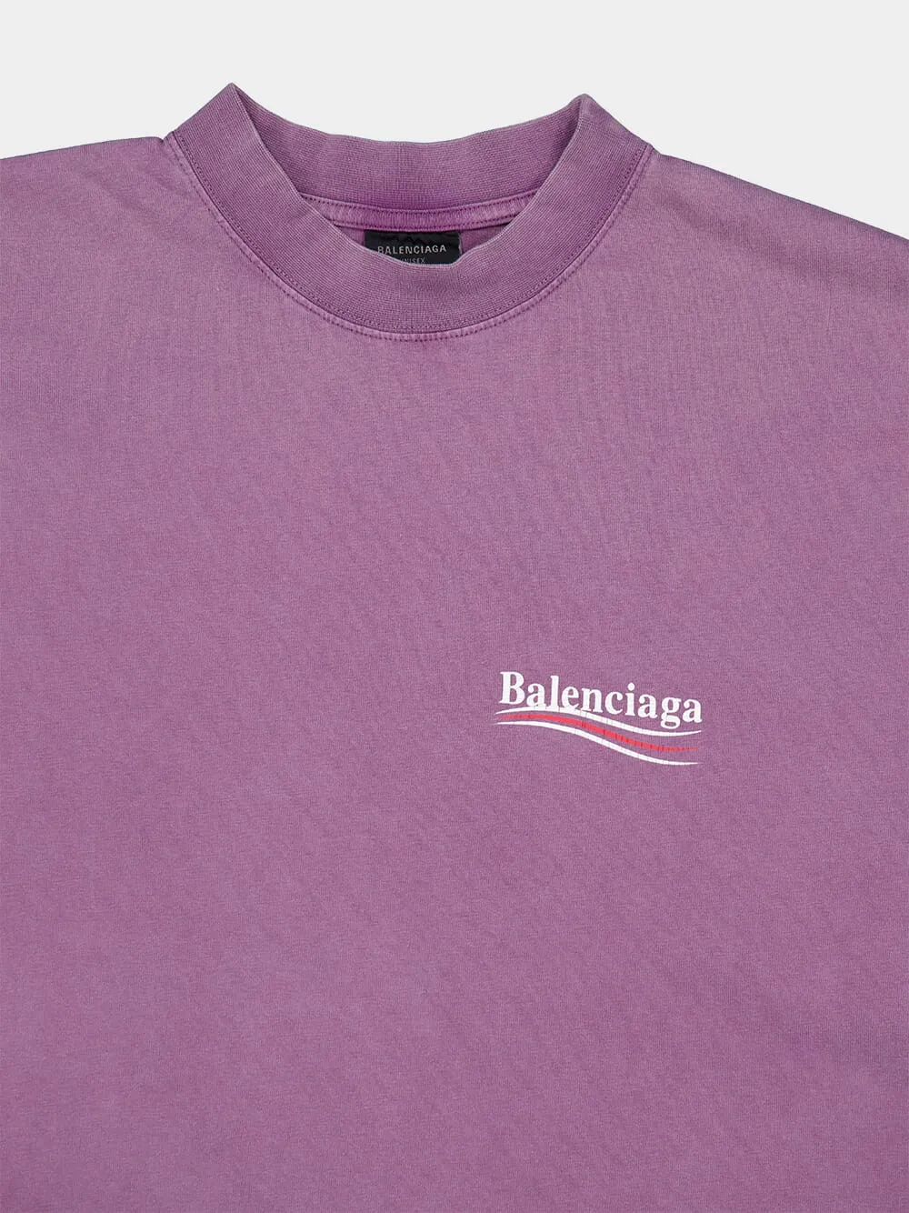 Political Campaign T-Shirt in Faded Purple sold by Fashion Clinic product image thumbnail 3