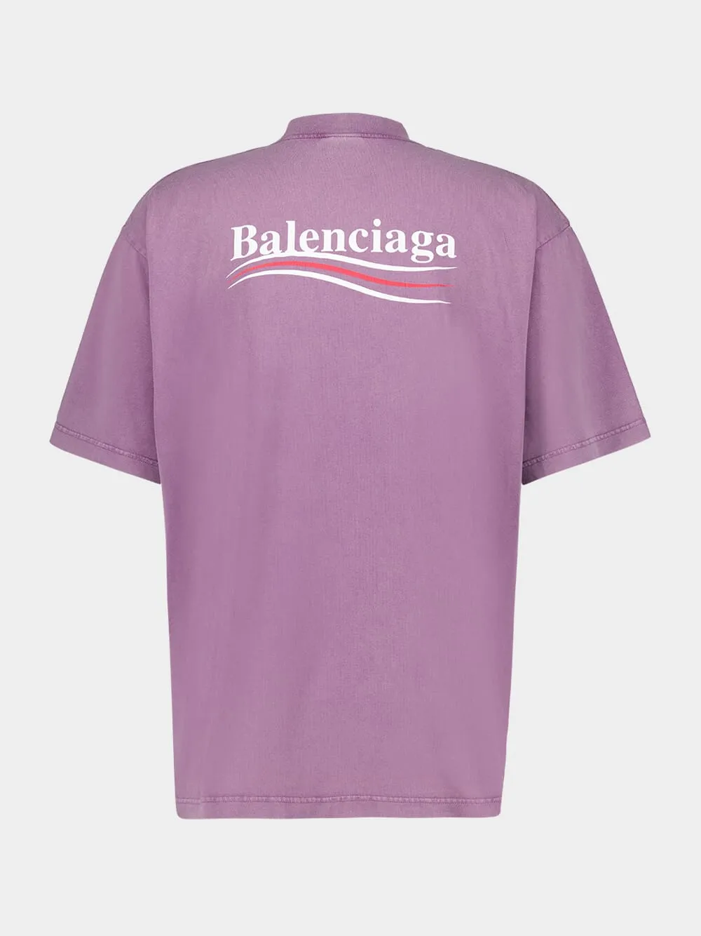 Political Campaign T-Shirt in Faded Purple sold by Fashion Clinic product image thumbnail 2