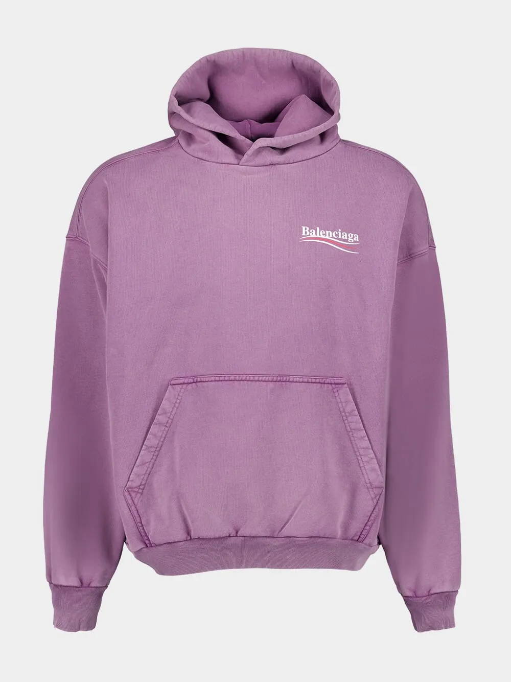 Political Campaign Sweatshirt in Faded Purple sold by Fashion Clinic