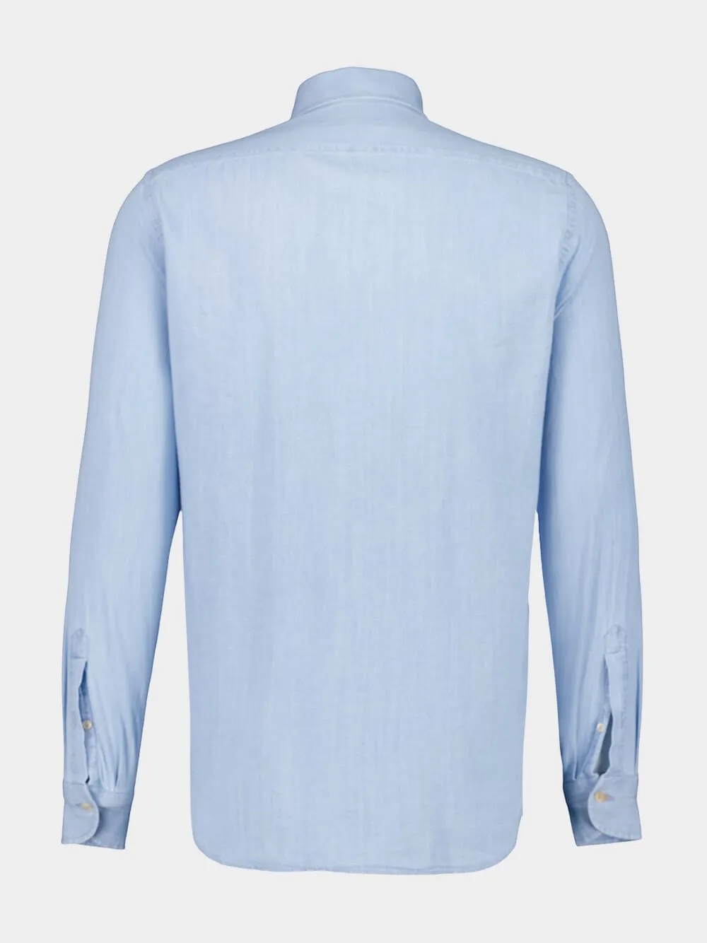 Light Blue Regular Fit Cotton Shirt sold by Fashion Clinic product image thumbnail 2