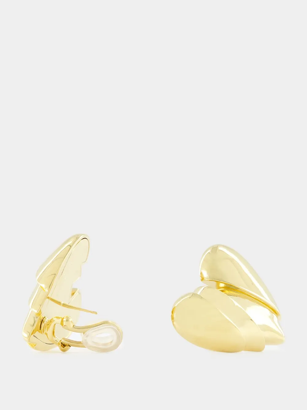 Gold Heartbreaker Heart Earrings sold by Fashion Clinic product image thumbnail 3