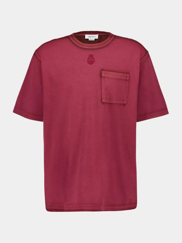 Men's Rust Bordeaux Skull T-Shirt sold by Fashion Clinic