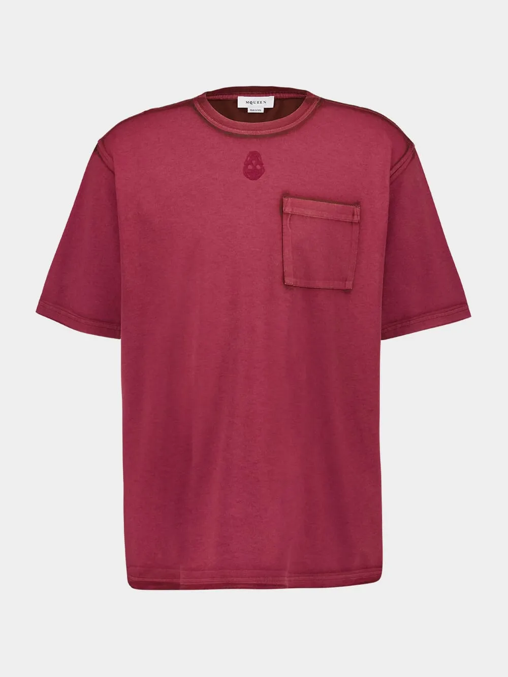 Men's Rust Bordeaux Skull T-Shirt sold by Fashion Clinic