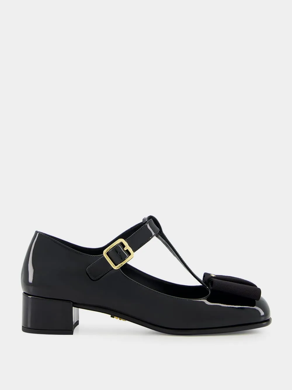 Black Patent Leather Mid-Heel Pumps sold by Fashion Clinic