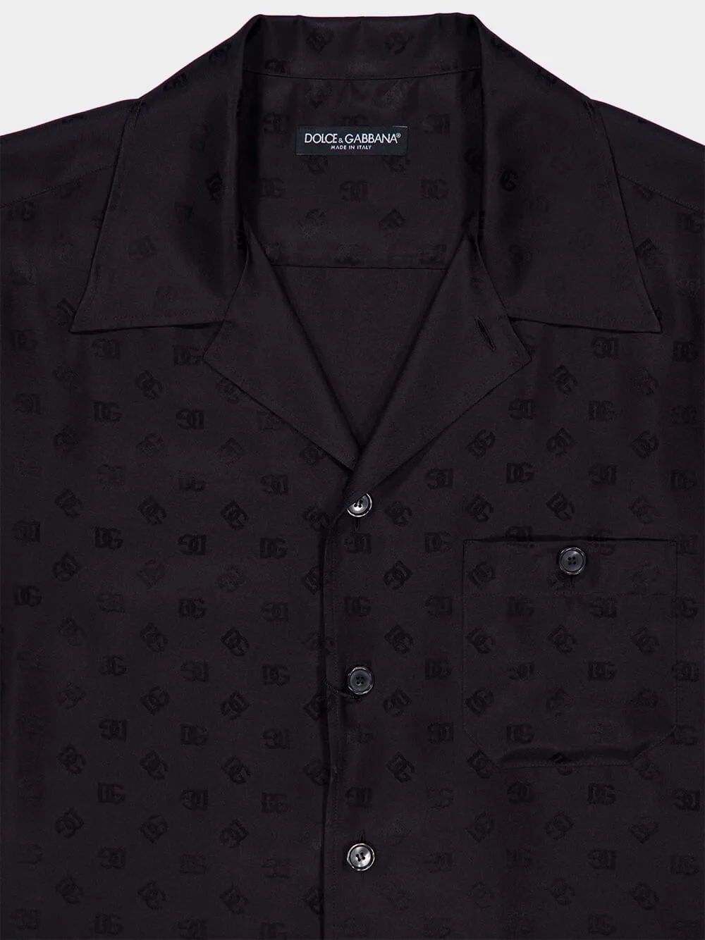 Black Silk Hawaiian Shirt with Bandanna Print sold by Fashion Clinic product image thumbnail 5