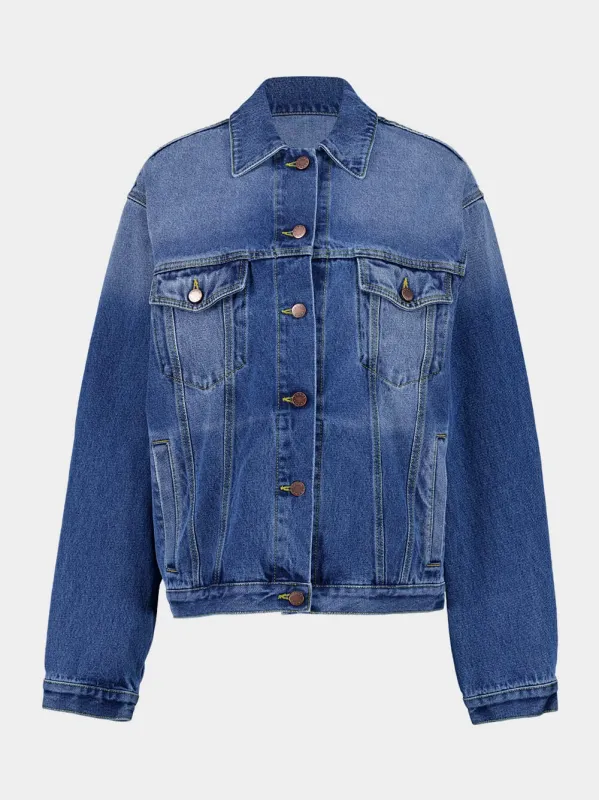 Light Blue Used Denim Jacket sold by Fashion Clinic