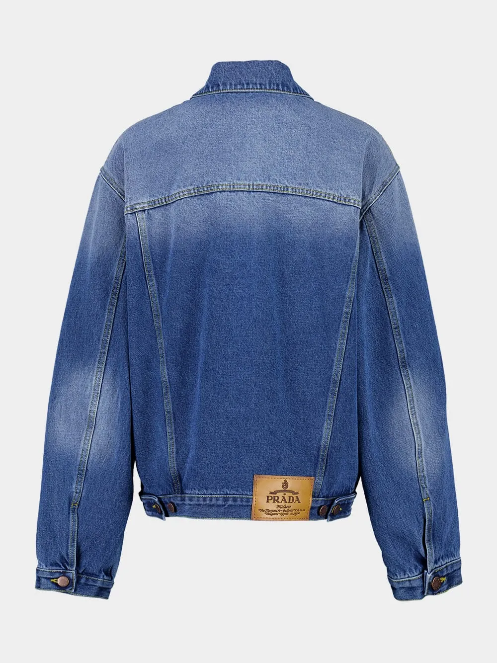 Light Blue Used Denim Jacket sold by Fashion Clinic product image thumbnail 2