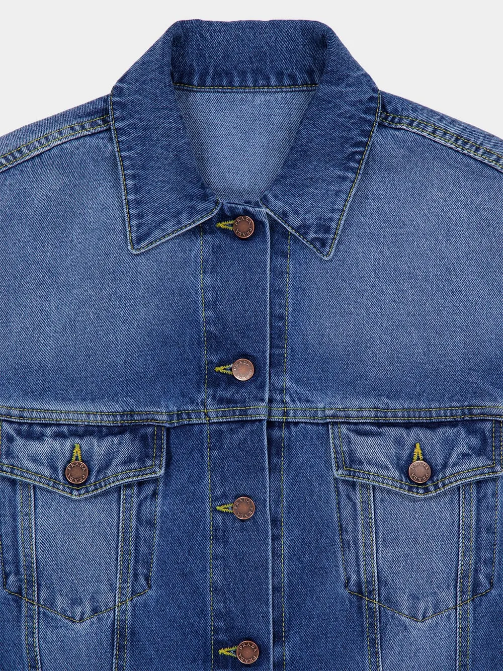Light Blue Used Denim Jacket sold by Fashion Clinic product image thumbnail 3