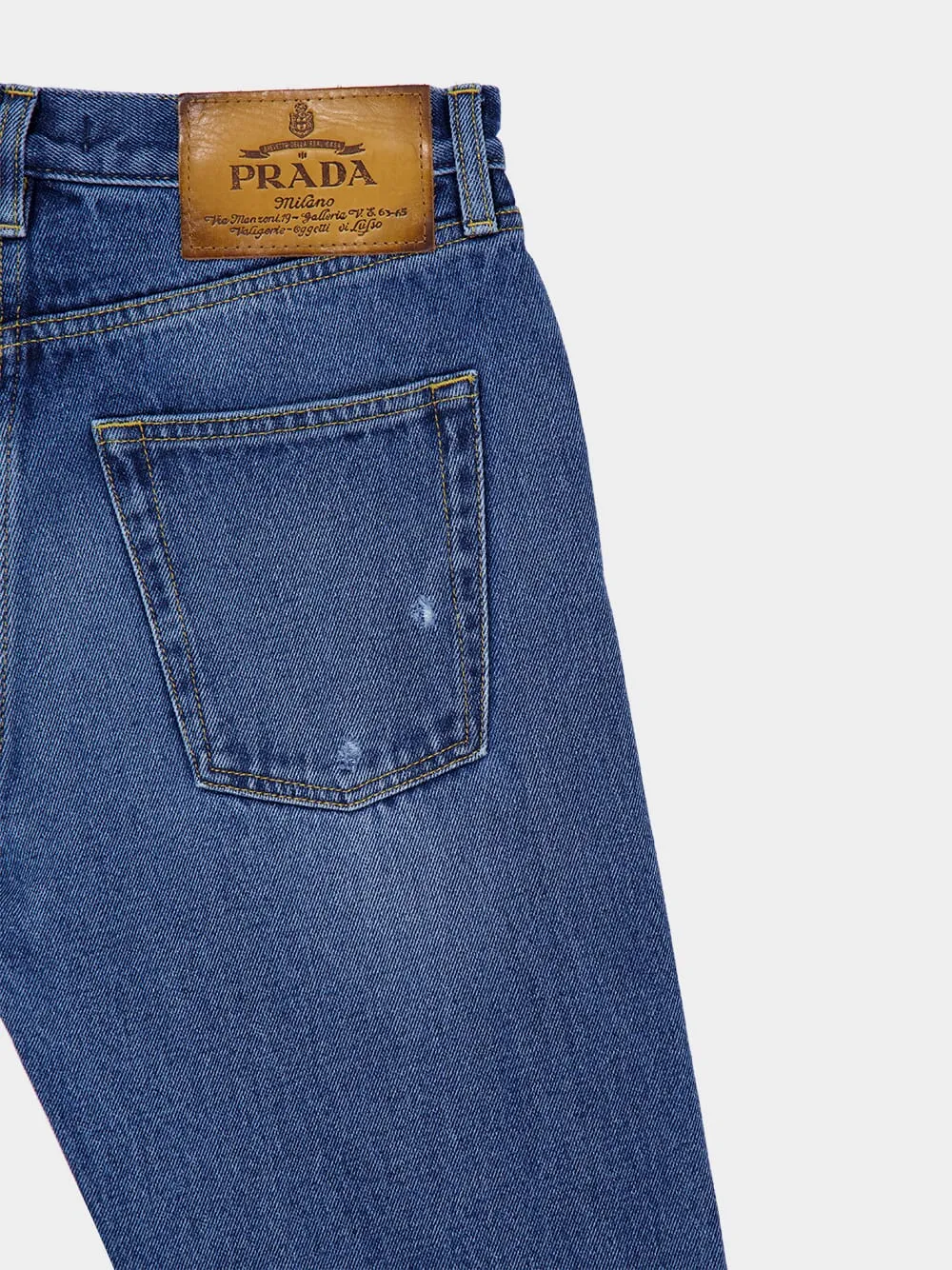 Light Blue Used Denim Jeans sold by Fashion Clinic product image thumbnail 4