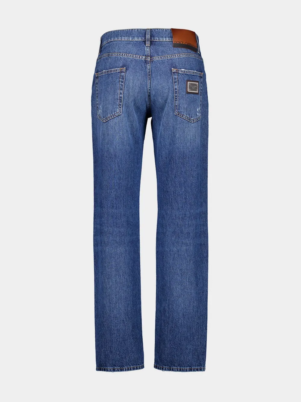 Blue Classic Cotton Jeans with Tag sold by Fashion Clinic product image thumbnail 3