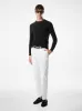 Black Fine Gauge Wool Crew Neck Sweater sold by Fashion Clinic