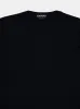 Black Fine Gauge Wool Crew Neck Sweater sold by Fashion Clinic