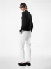 Black Fine Gauge Wool Crew Neck Sweater sold by Fashion Clinic