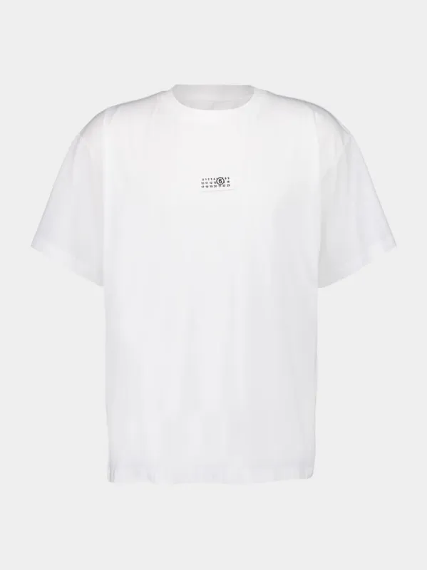 White Numeric Signature T-Shirt sold by Fashion Clinic