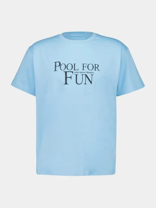 Turquoise Printed Cotton T-Shirt sold by Fashion Clinic