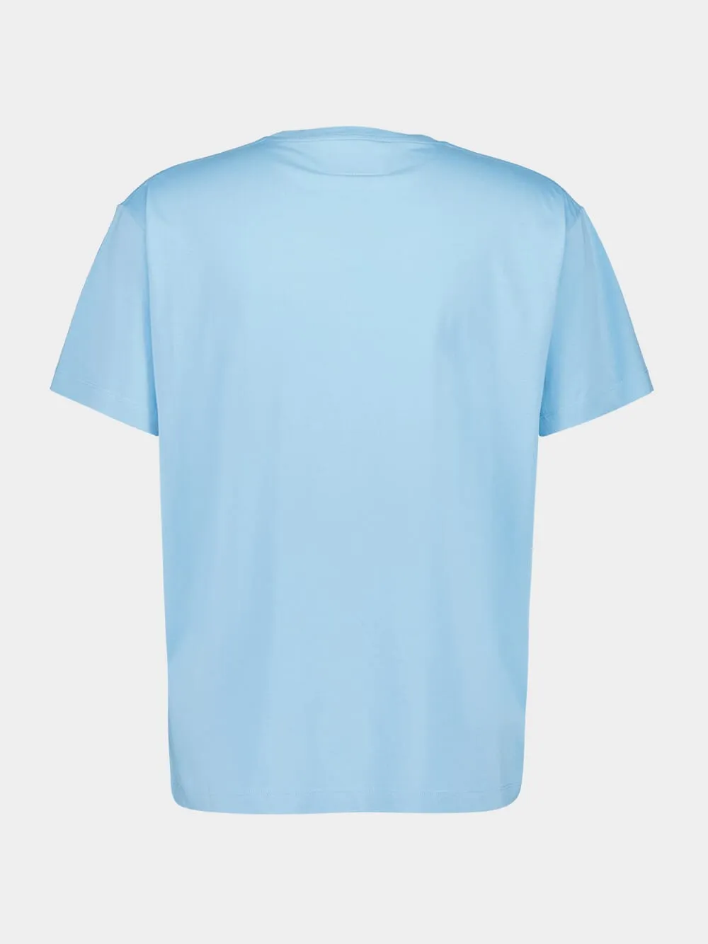 Turquoise Printed Cotton T-Shirt sold by Fashion Clinic product image thumbnail 2