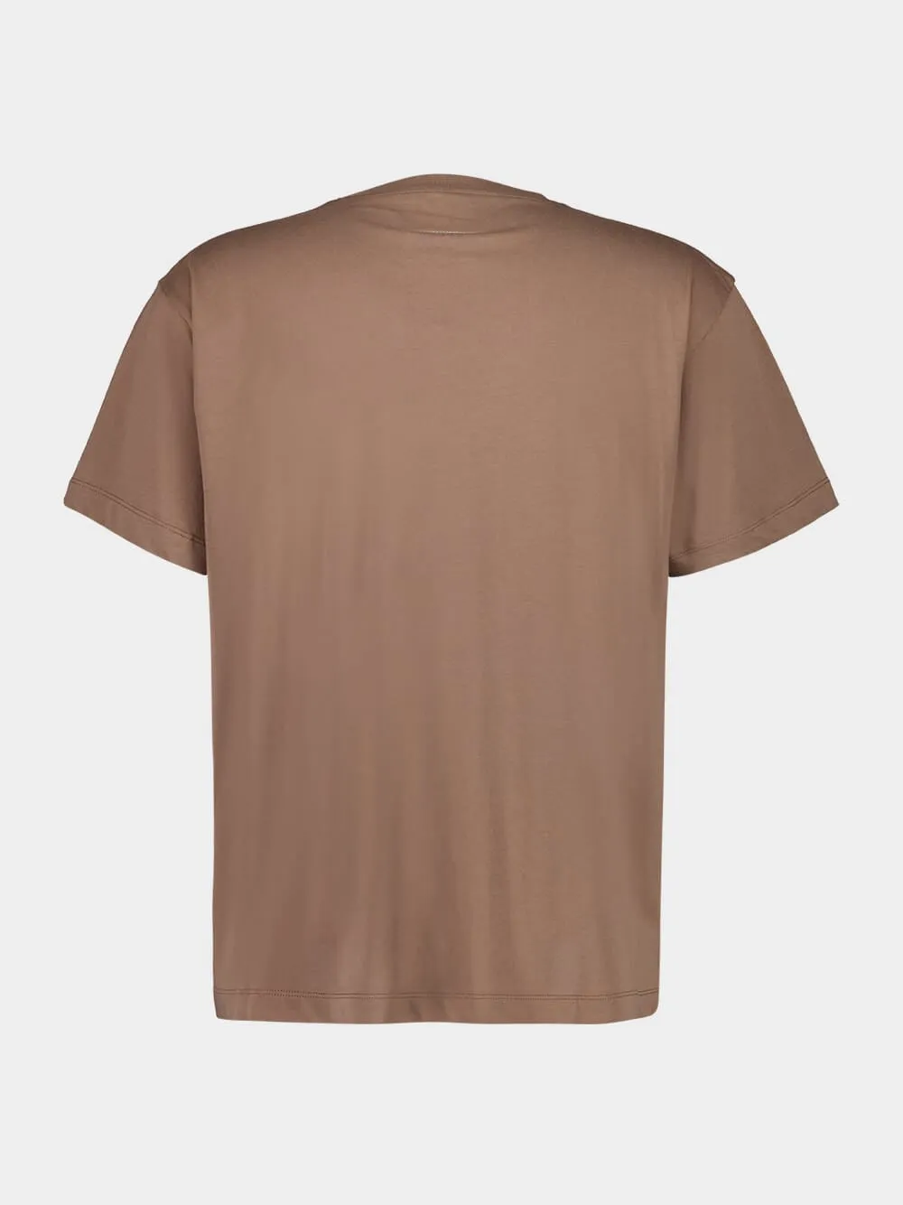 Light Brown Varsity Print T-Shirt sold by Fashion Clinic product image thumbnail 2