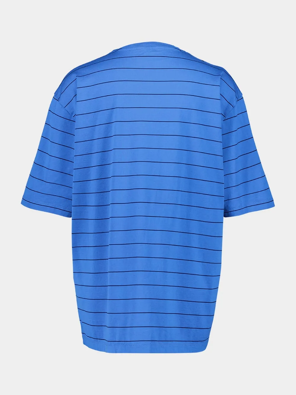 Blue Striped Cotton Jersey T-Shirt sold by Fashion Clinic product image thumbnail 2