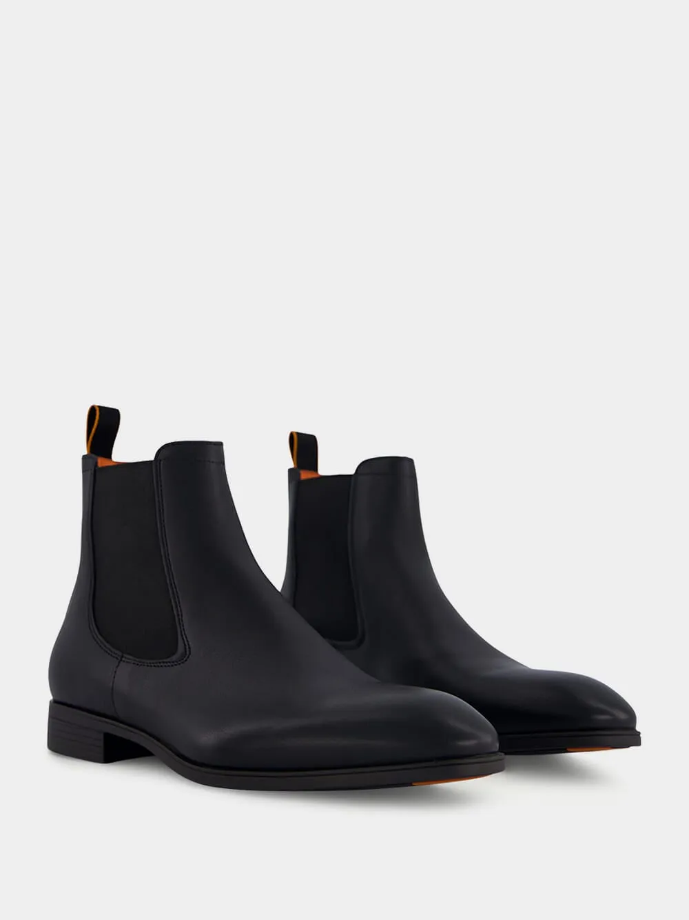 Black Leather Chelsea Boots sold by Fashion Clinic product image thumbnail 3