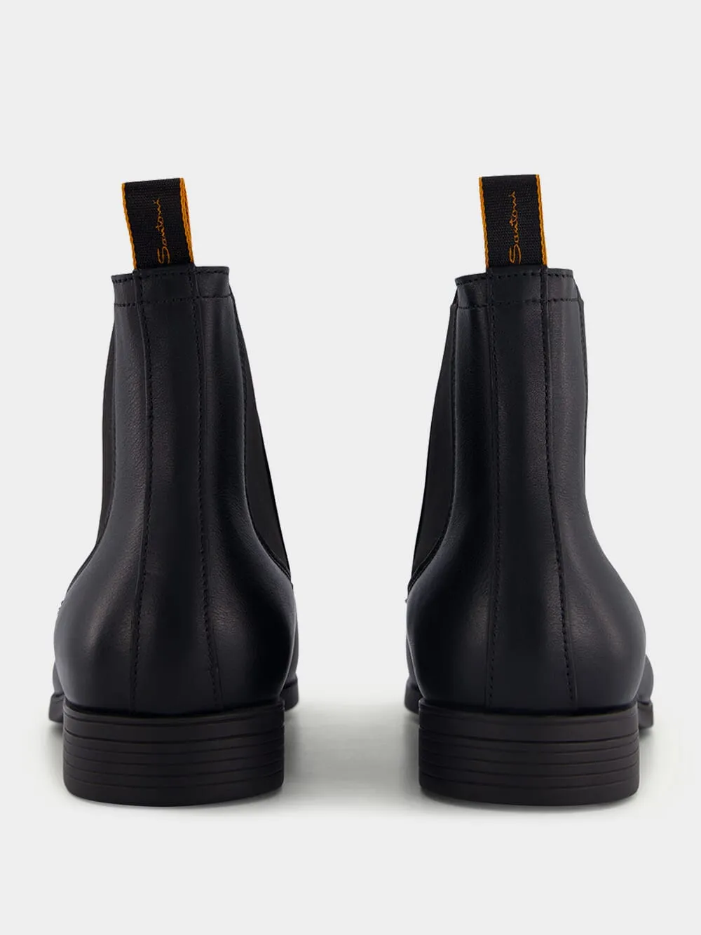 Black Leather Chelsea Boots sold by Fashion Clinic product image thumbnail 5