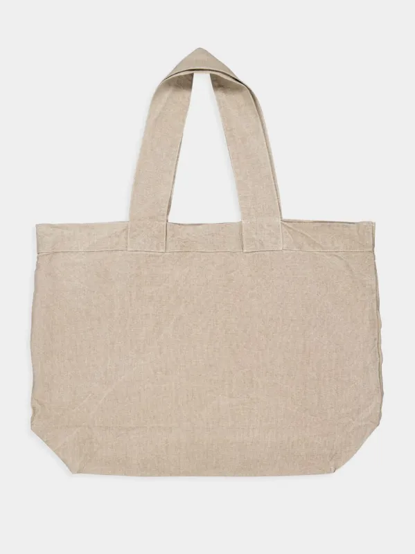 Beige Linen Escapade Bag sold by Fashion Clinic